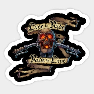 Live to Ride! Sticker